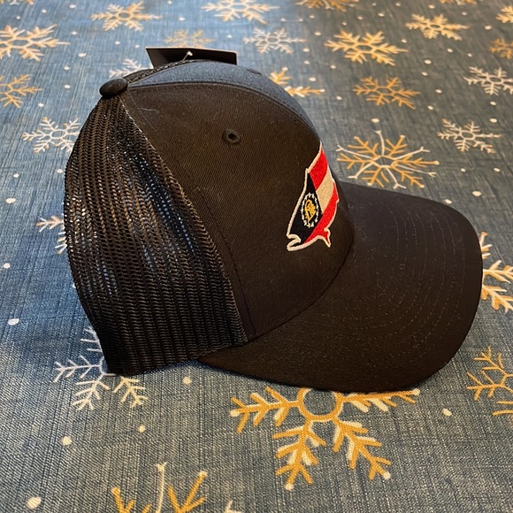 Southern Snap Co. Georgia State Flag Fish Trucker Hat Black NWT - Picture 3 of 6
